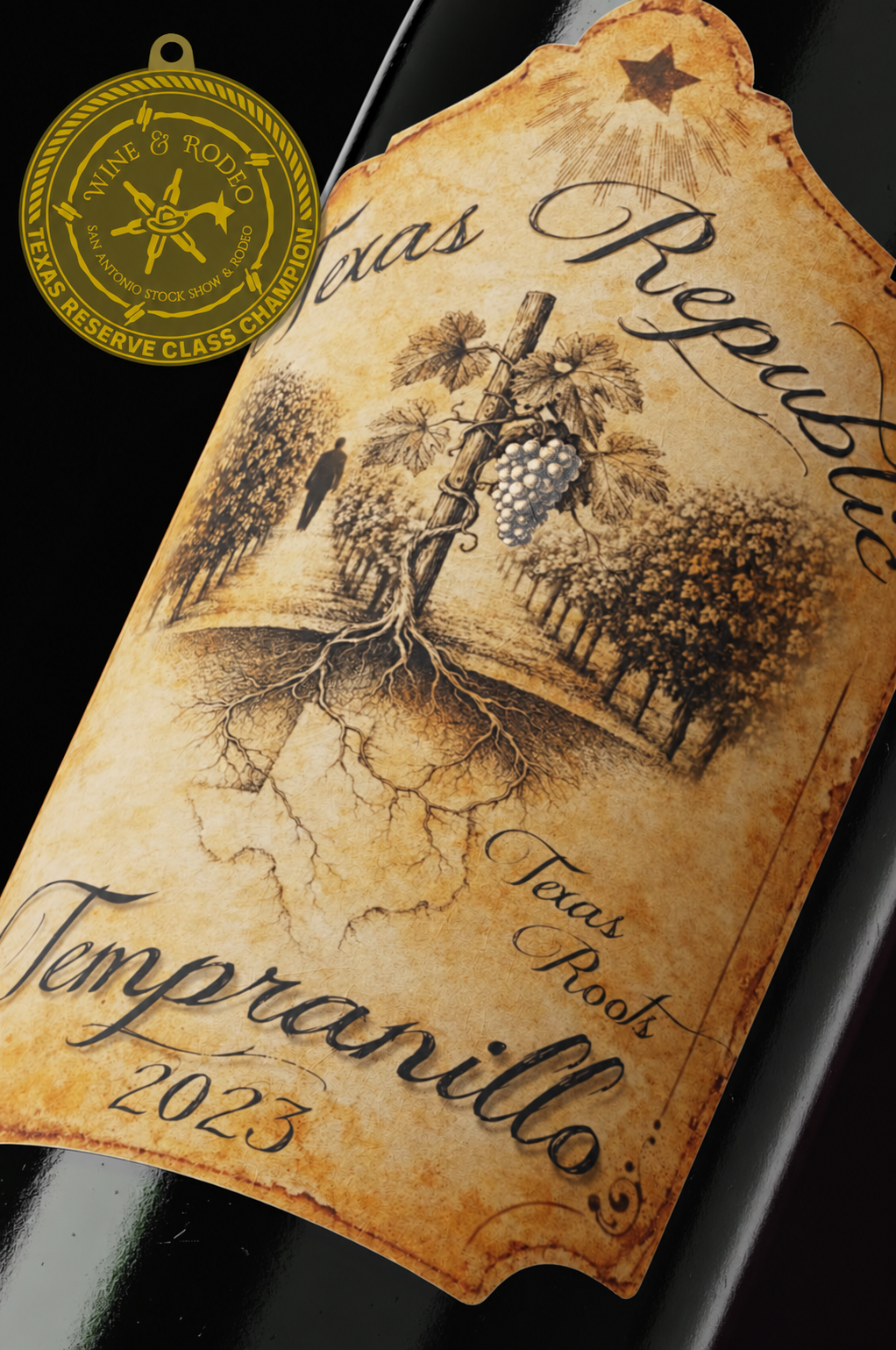 Texas Roots - Texas Republic Tempranillo — 2026/27 San Antonio Stock Show & Rodeo Texas Reserve Class Champion, Gold