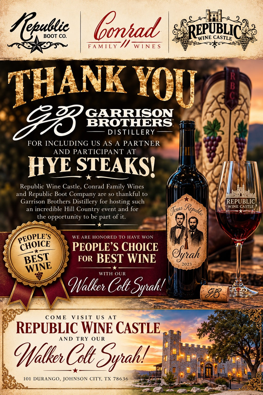 Walker Colt - Texas Republic Syrah